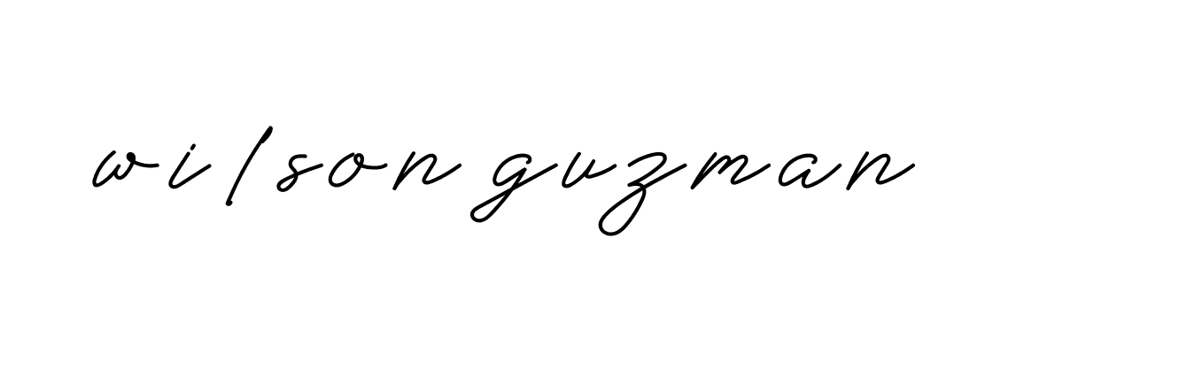 Signature of wilson-guzman