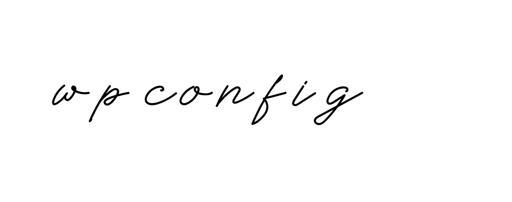 Signature of wp-config