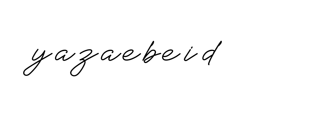 Signature of yazaebeid