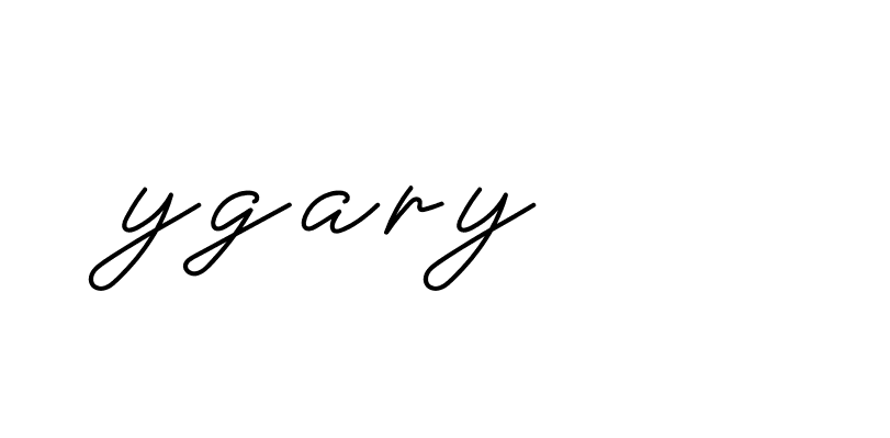 Signature of ygary