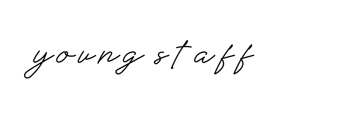 Signature of young-staff