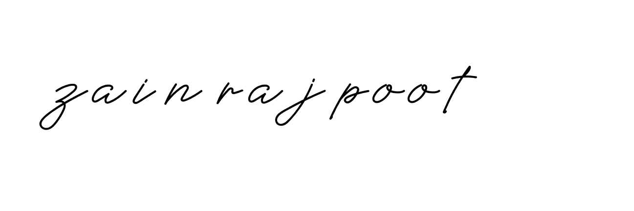 Signature of zain-rajpoot