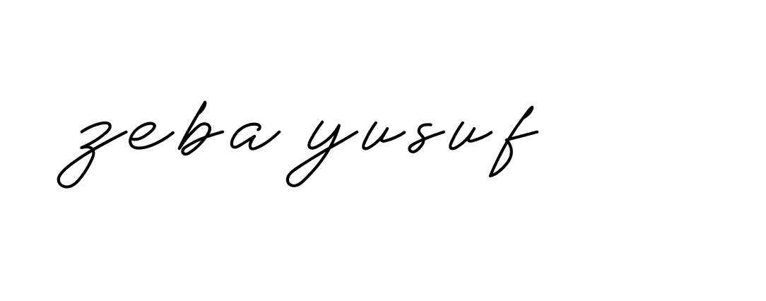 Signature of zeba-yusuf