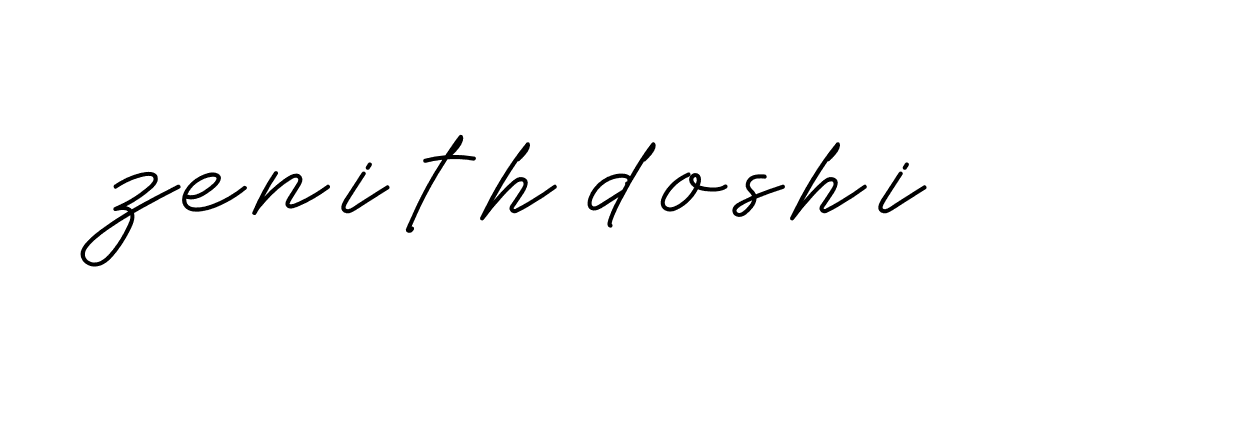 Signature of zenith-doshi