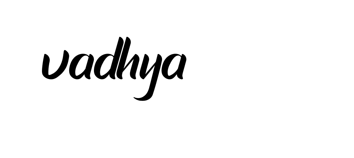 Signature of -vadhya-