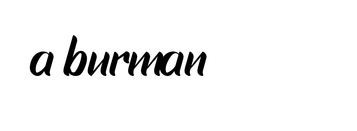 Signature of a-burman