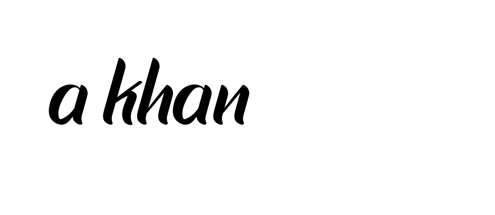 Signature of a-khan