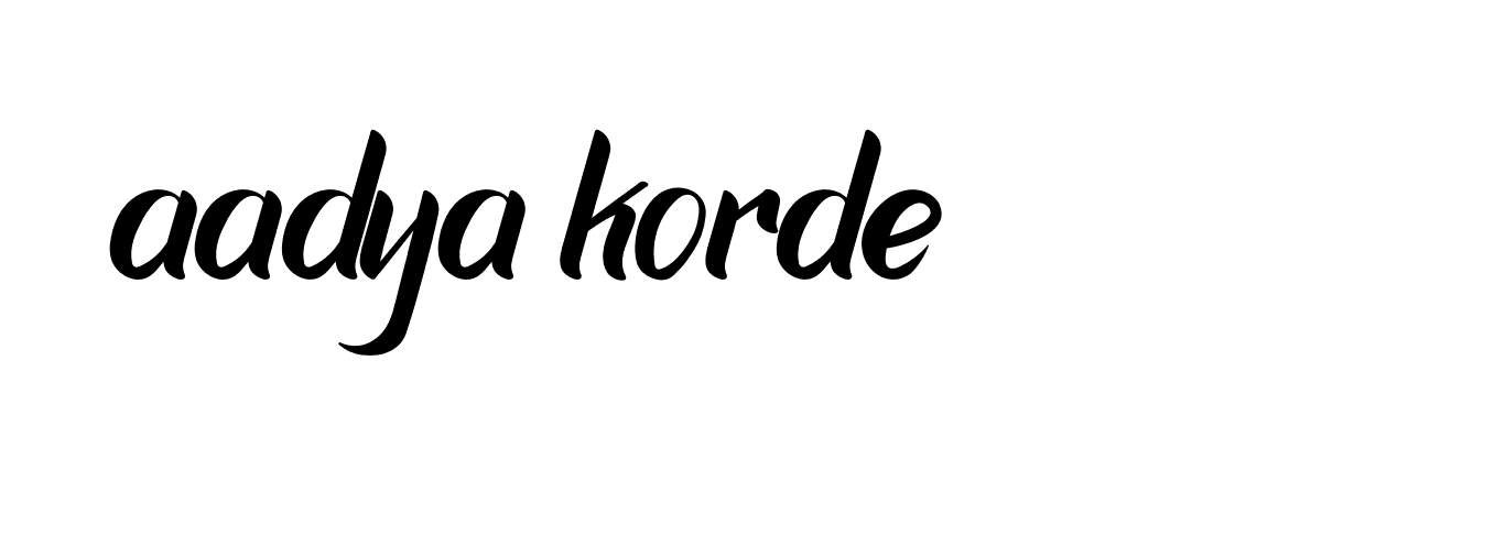 Signature of aadya-korde