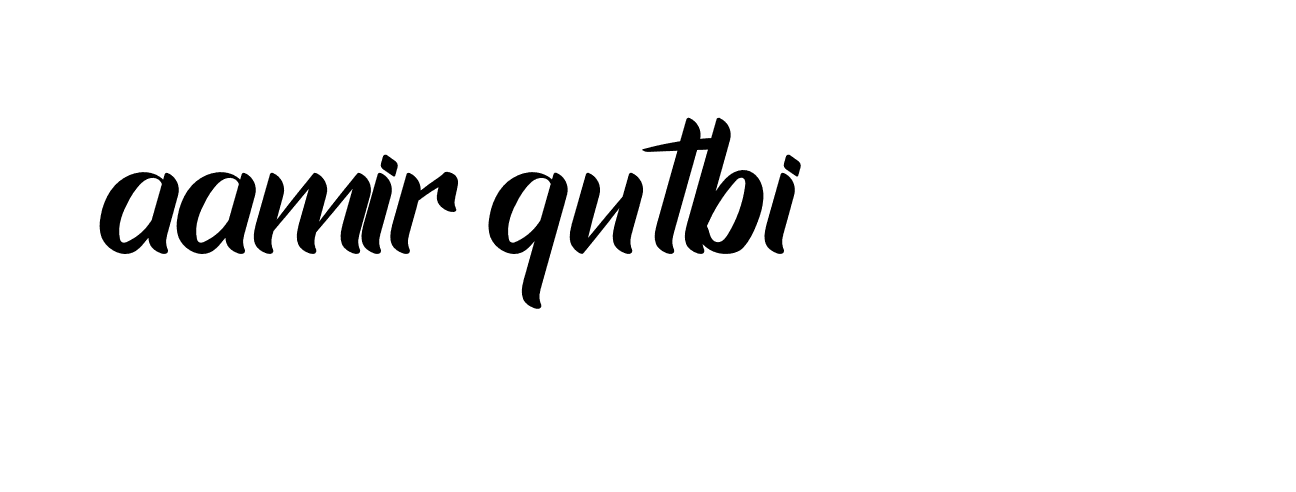 Signature of aamir-qutbi