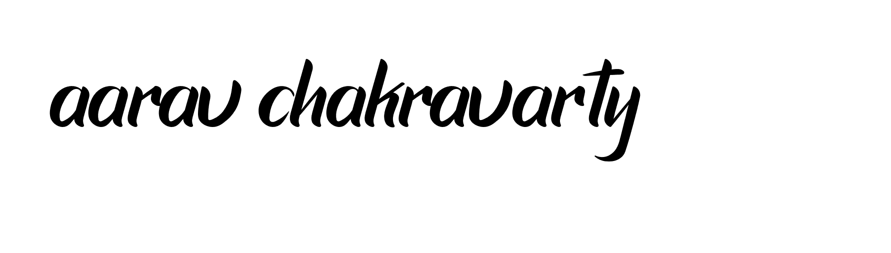 Signature of aarav-chakravarty