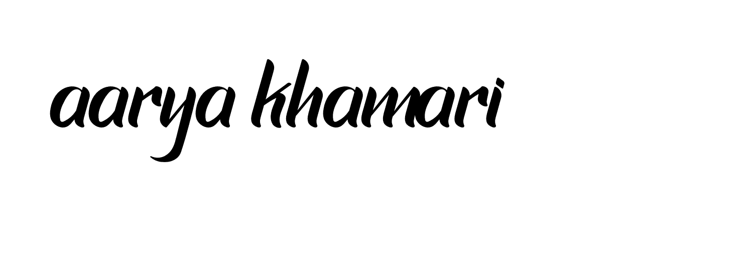 Signature of aarya-khamari