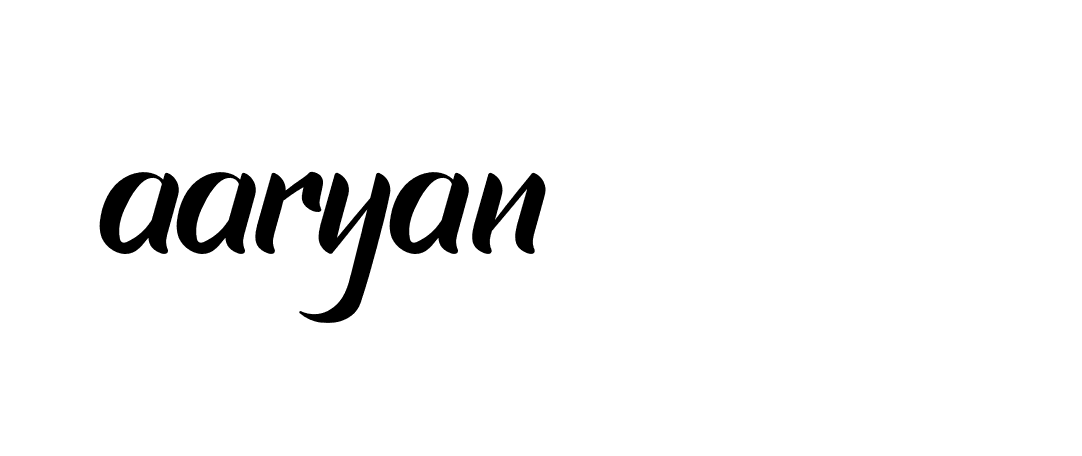 Signature of aaryan-