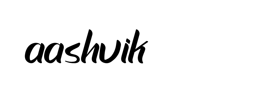 Signature of aashvik