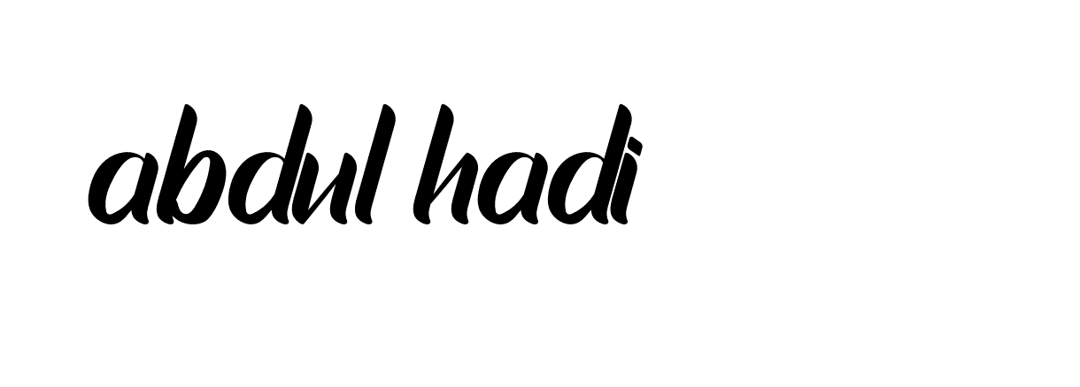 Signature of abdul-hadi