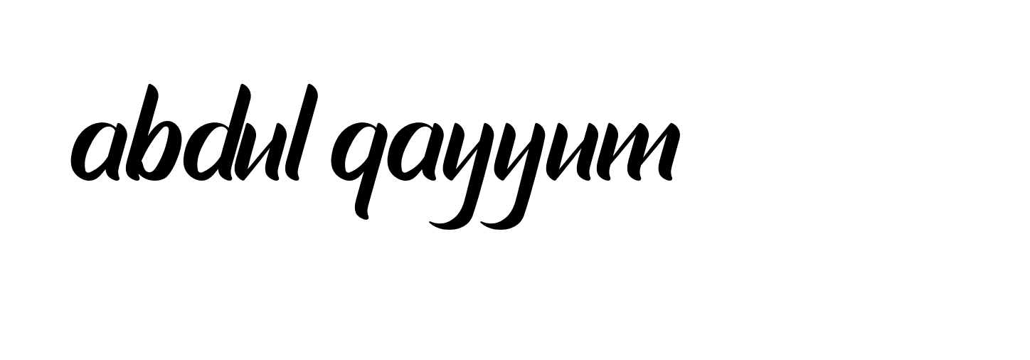 Signature of abdul-qayyum