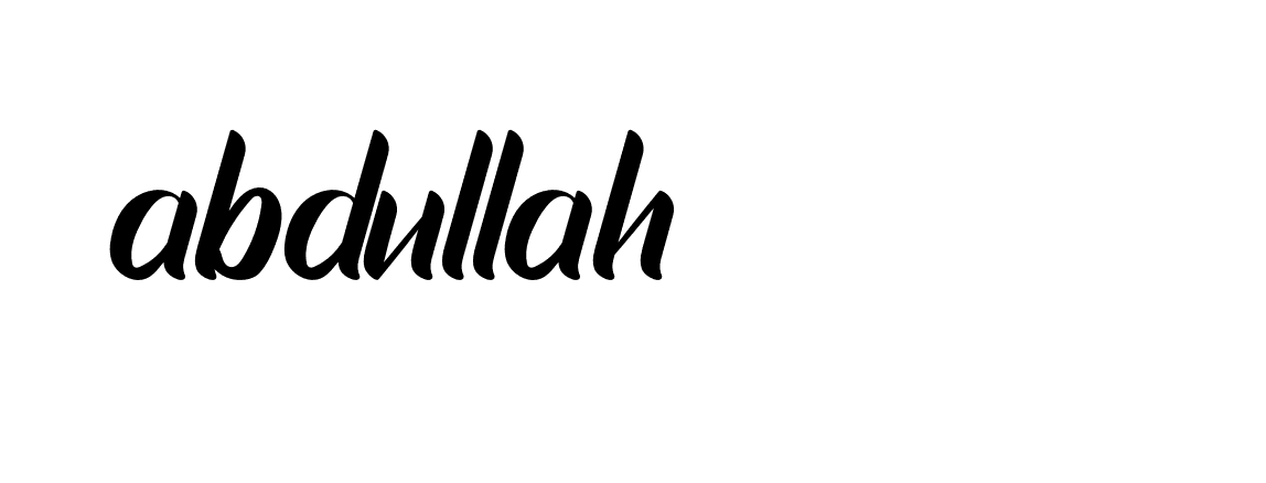 Signature of abdullah-