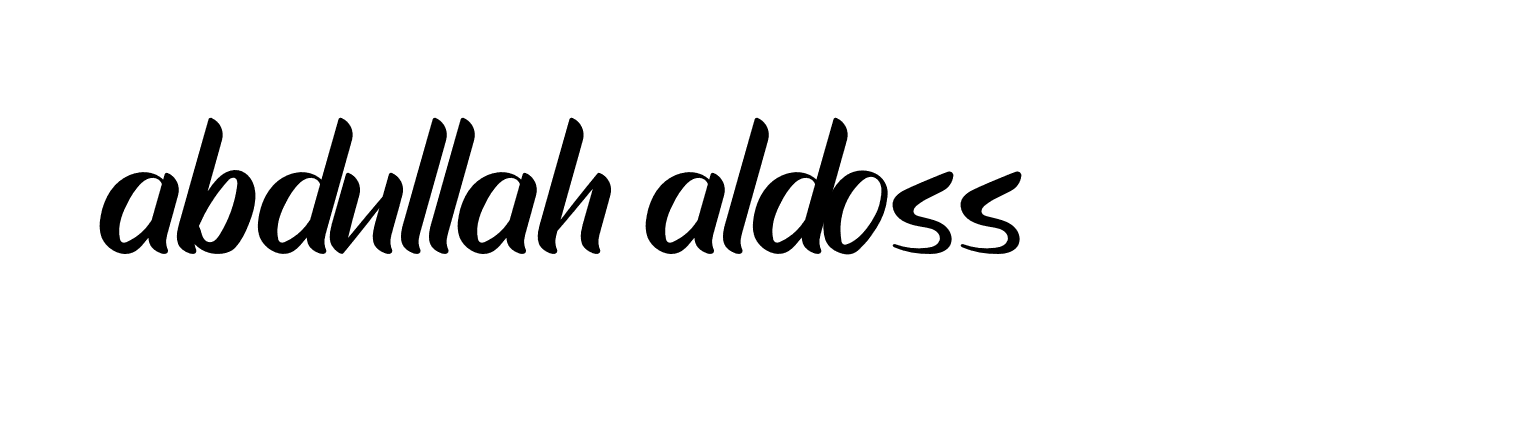 Signature of abdullah-aldoss