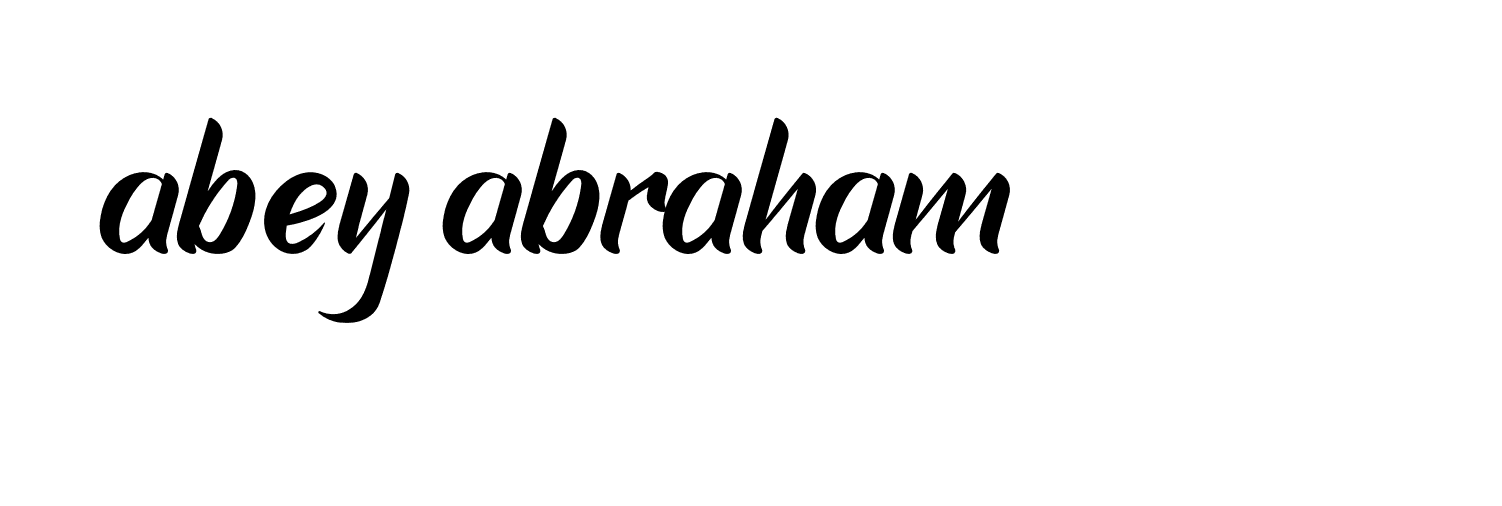 Signature of abey-abraham