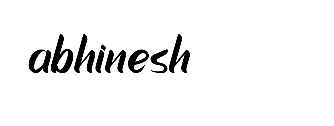 Signature of abhinesh