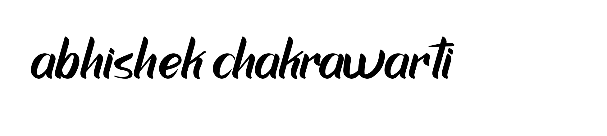 Signature of abhishek-chakrawarti