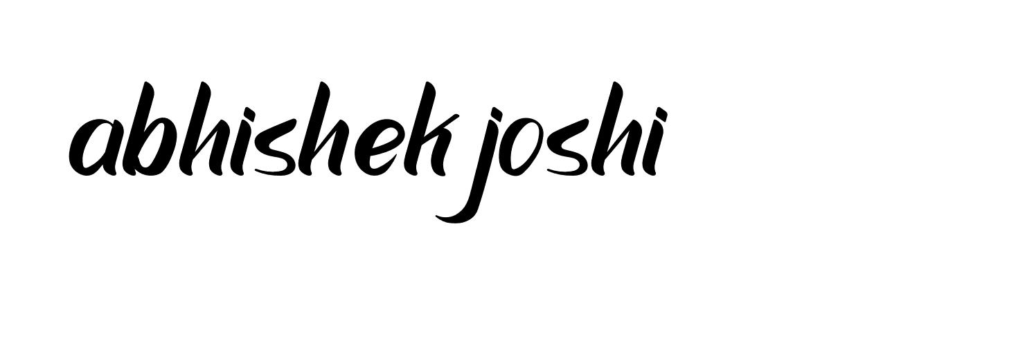 Signature of abhishek-joshi-