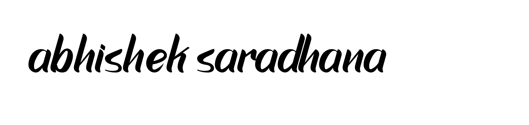 Signature of abhishek-saradhana