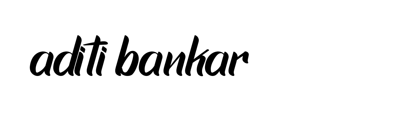 Signature of aditi-bankar-