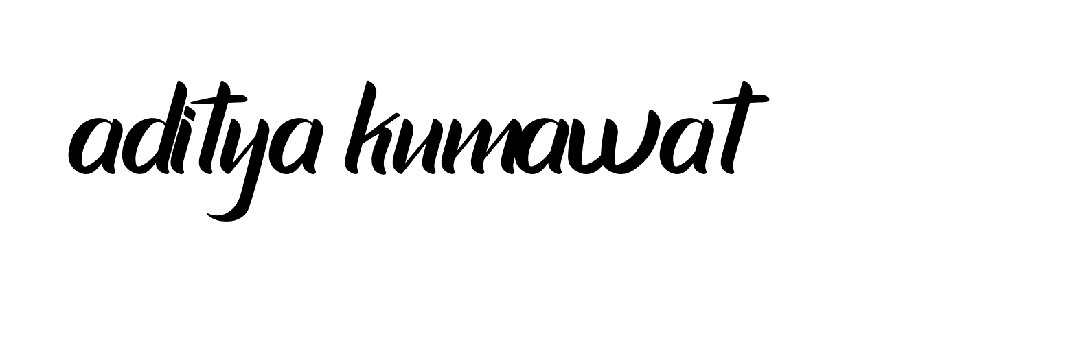 Signature of aditya-kumawat