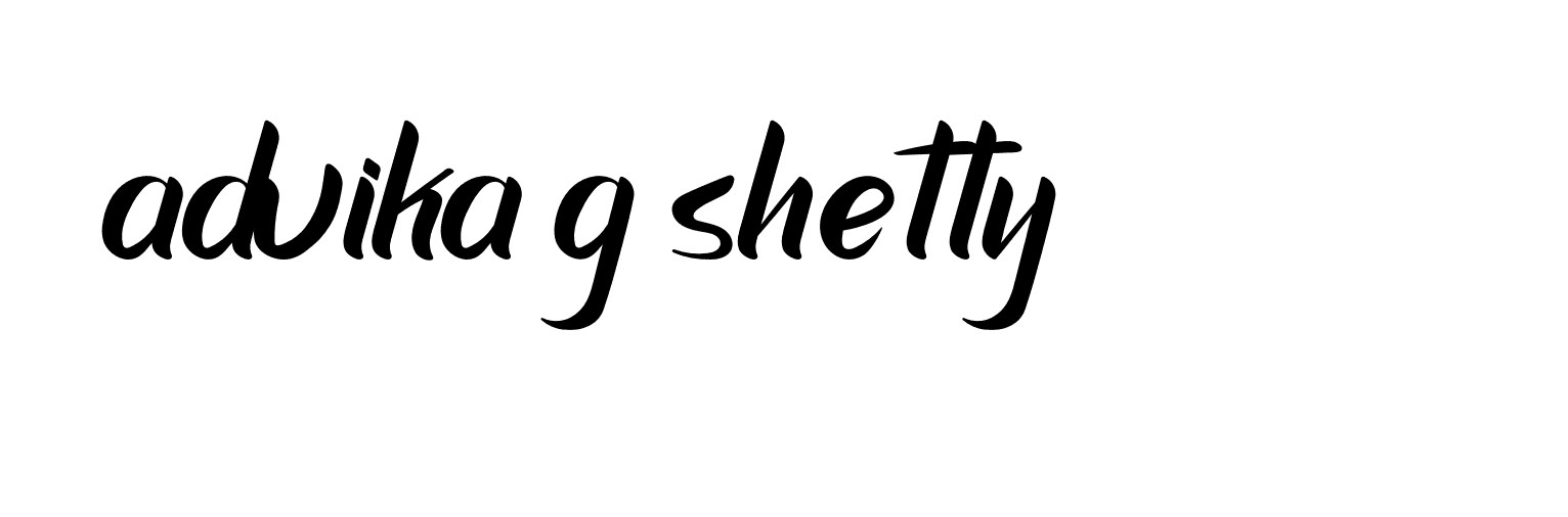 Signature of advika-g-shetty