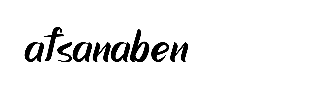 Signature of afsanaben