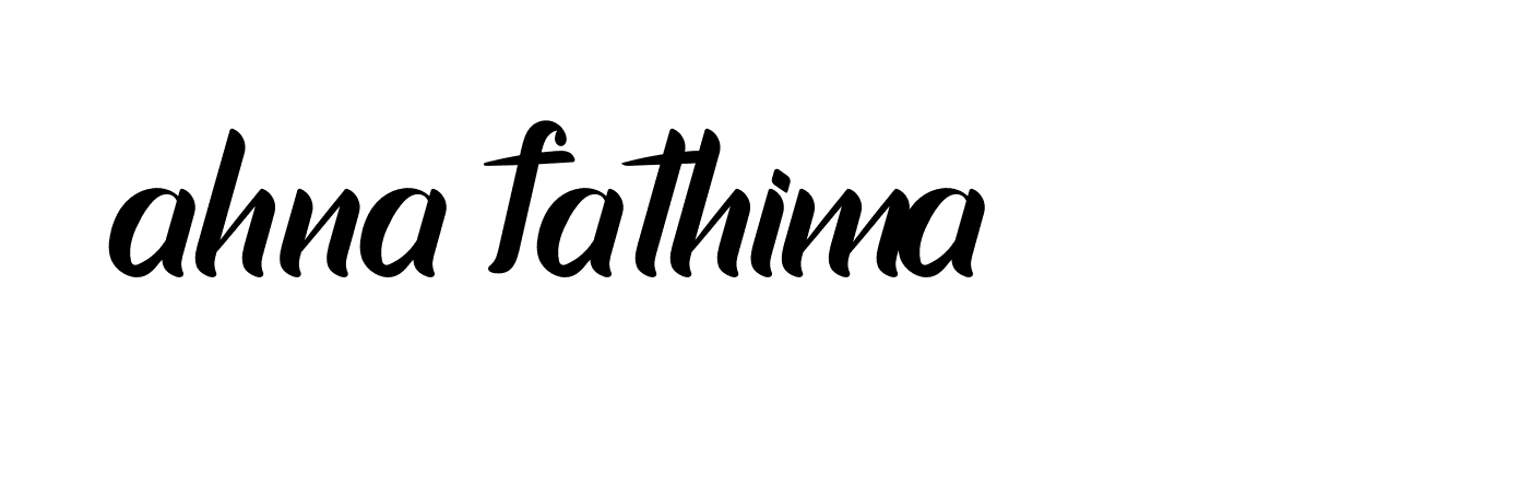 Signature of ahna-fathima