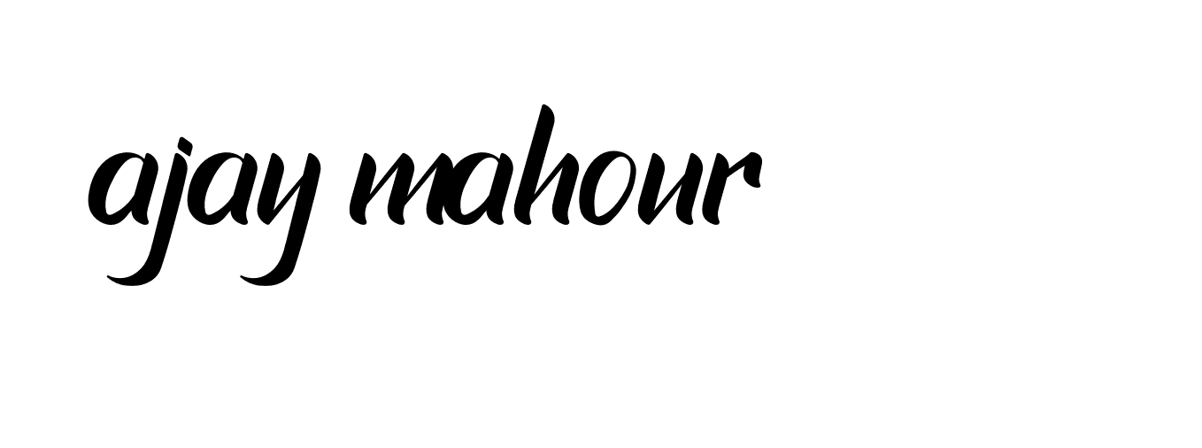 Signature of ajay-mahour