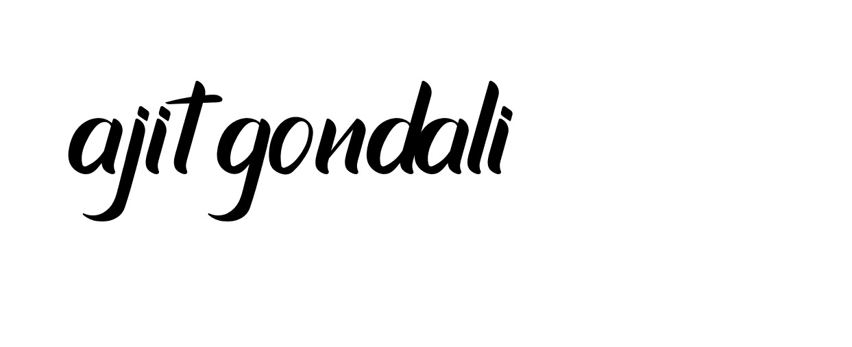 Signature of ajit-gondali