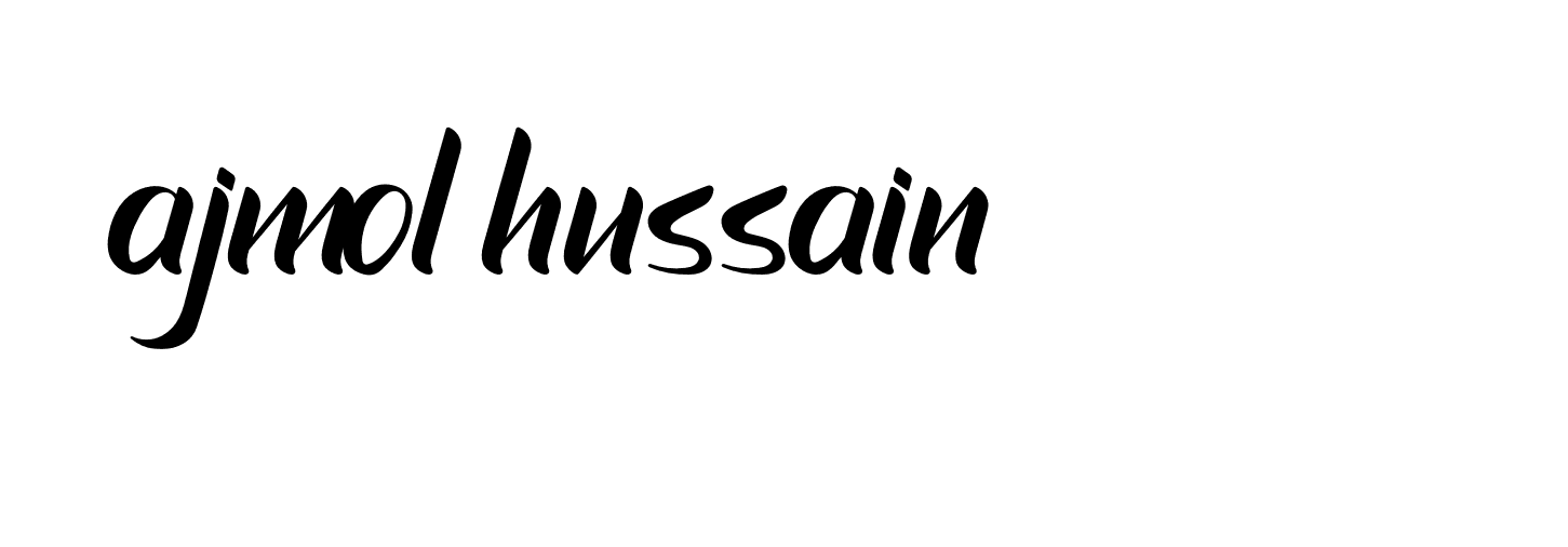 Signature of ajmol-hussain-