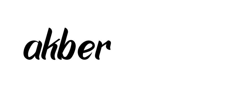 Signature of akber