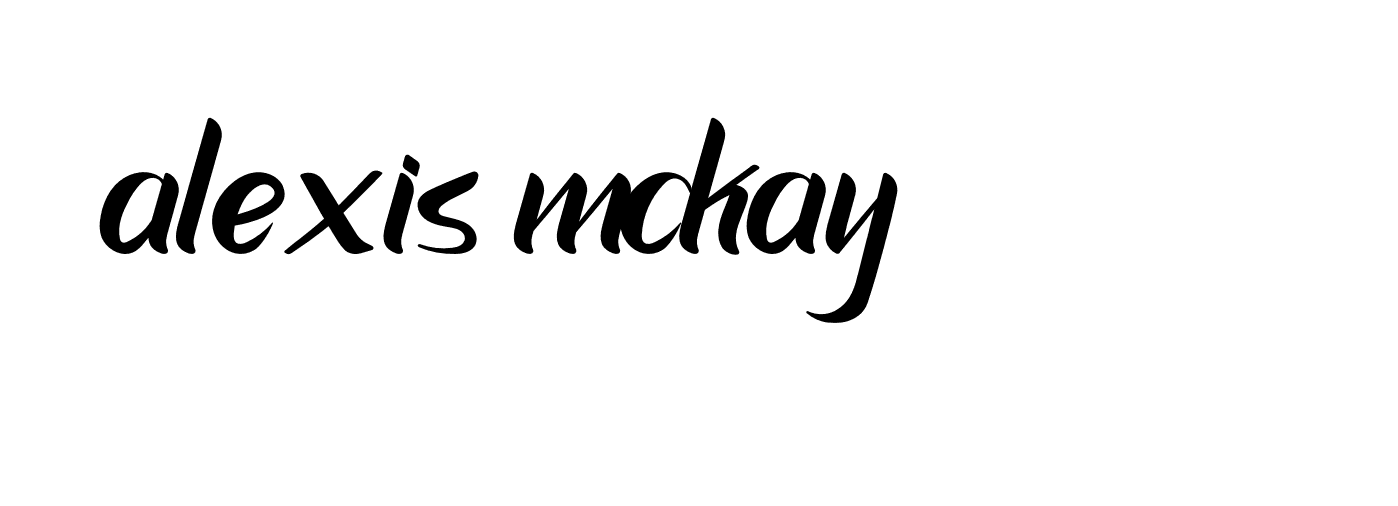 Signature of alexis-mckay