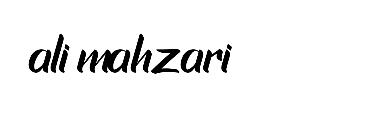 Signature of ali-mahzari