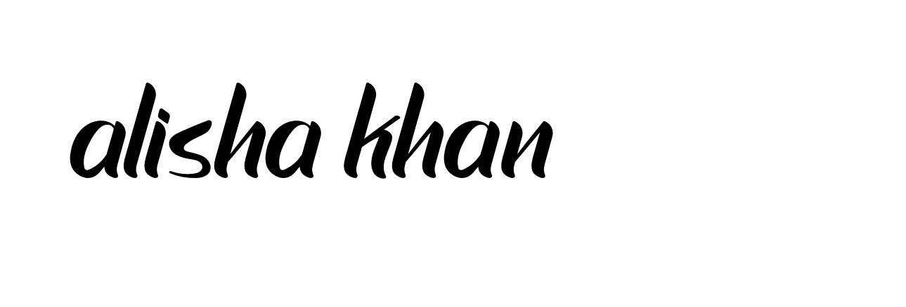 Signature of alisha-khan