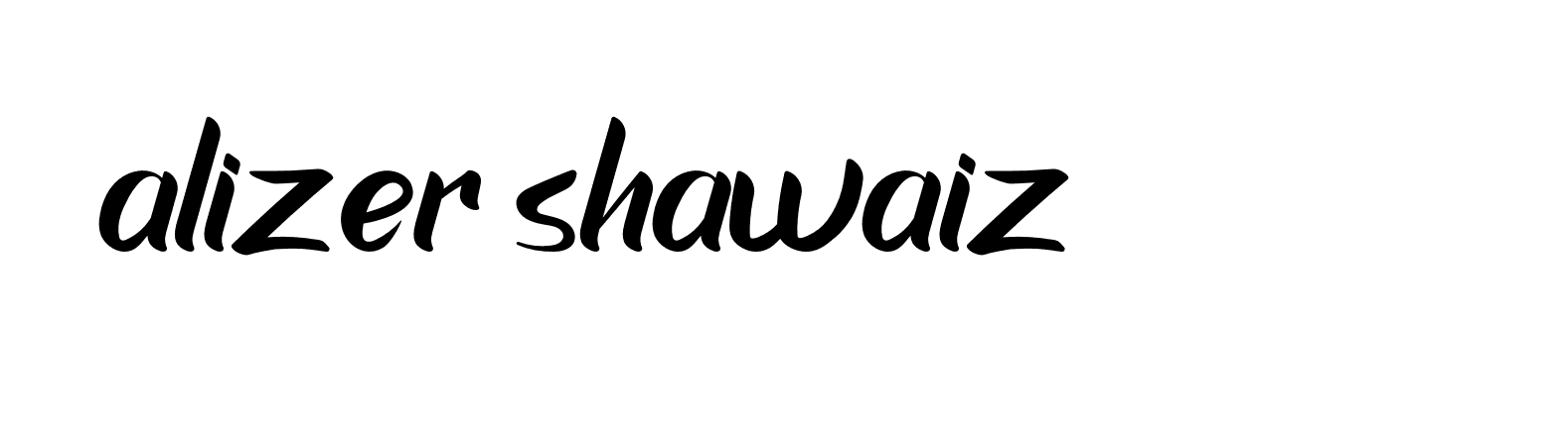 Signature of alizer-shawaiz