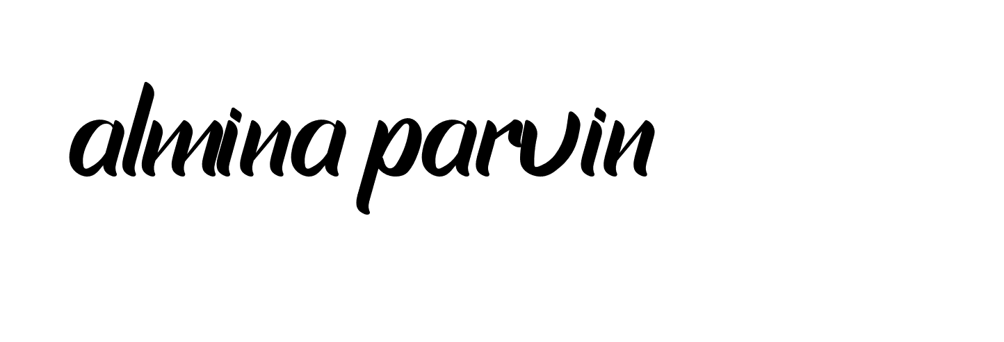 Signature of almina-parvin