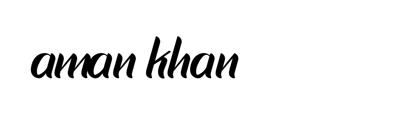 Signature of aman-khan