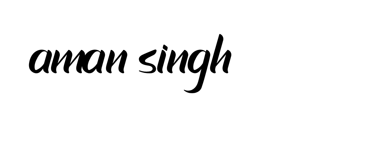 Signature of aman-singh