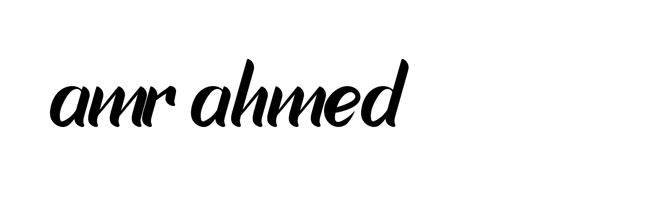 Signature of amr-ahmed