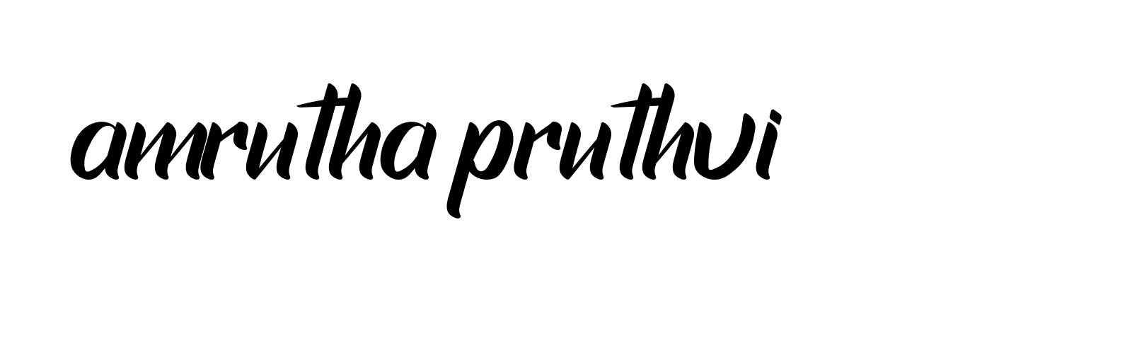 Signature of amrutha-pruthvi