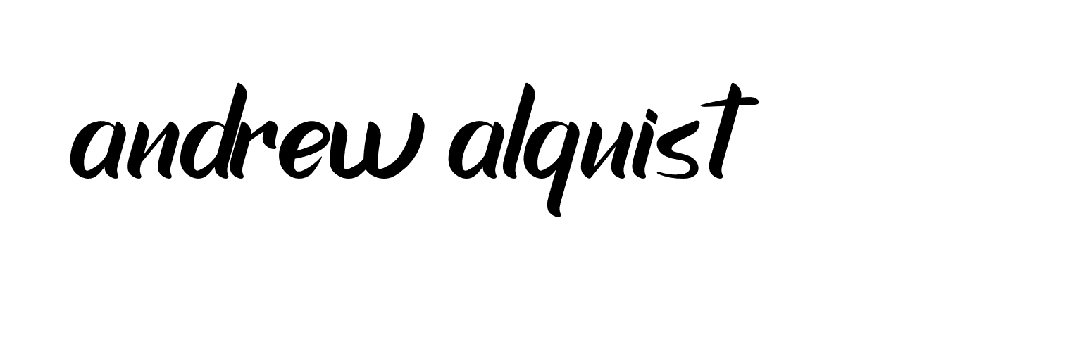 Signature of andrew-alquist