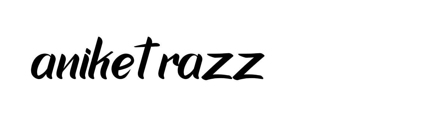 Signature of aniket-razz