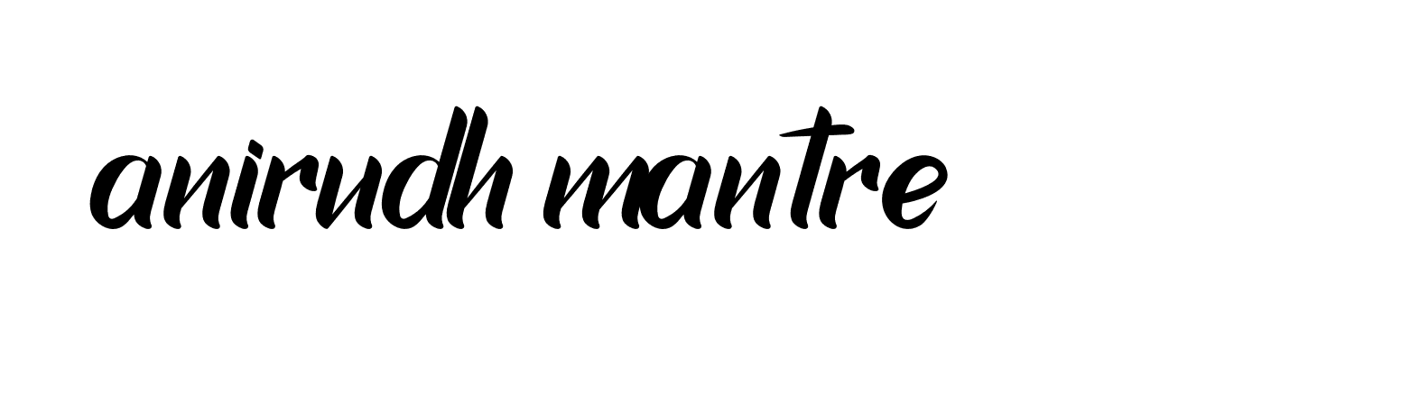 Signature of anirudh-mantre