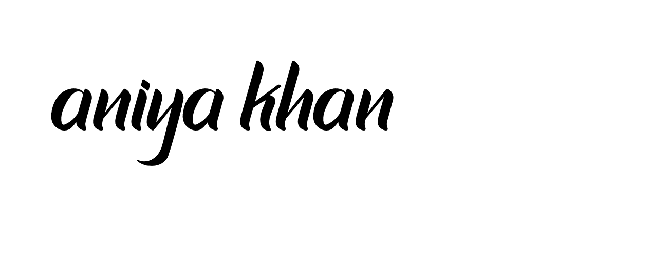 Signature of aniya-khan