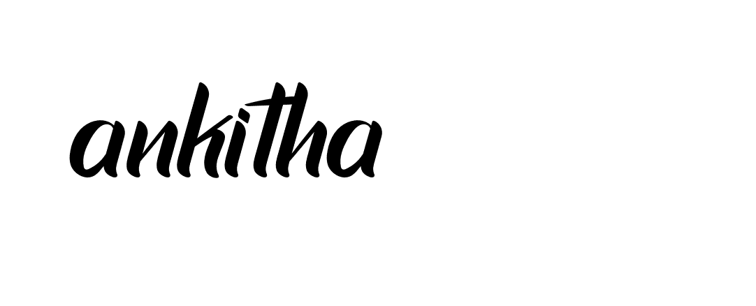 Signature of ankitha-