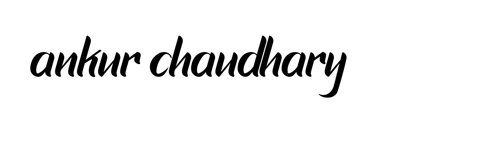 Signature of ankur-chaudhary